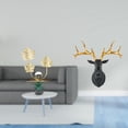 thumbnail image 2 of Estatua de figura,Estatuas de hojas y flores de metal,esculturas decorativas,Figuras decorativas para el hogar,para estante,mesa o vitrina.,Estatua de cabeza de ciervo,Adorno de pared con, 2 of 8