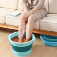 thumbnail image 2 of Foot Soaking Tub Plastic Foldable Feet Soaking Basket Foot Washing Basin, 2 of 10