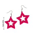 thumbnail image 2 of 80s 90s Retro Women Earrings Large Geometric Star Pendant Party Jewelry Bright Fashion Accessories for Women, 2 of 4