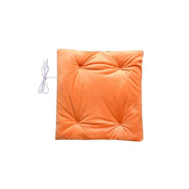 Almohadilla de calefacción Toystoory eléctrica lavable para silla color Naranja amarillo
