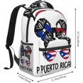 thumbnail image 2 of Faith Over Fear Patriotic Christian Cross American Flag Laptop Backpacks Double Shoulder Laptop Pack Bag Daypack Back Pack Bags Rucksack Computer Bag with Side Pockets Front Zipper Pockets, 2 of 6