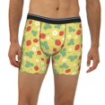 thumbnail image 2 of Salouo Floral Strawberr Pattern Men's Boxer Briefs, Soft & Breathable Underwear Elastic Waistband Briefs for Men,1-Pack, 2 of 7
