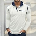 thumbnail image 2 of Men's Long Sleeve Hooded T Shirt Casual Comfortable Pullover Top Lightweight Button Down Shirt for Daily Wear Home Outdoor Hiking Spring Summer Fall Mens Summer Lightweight Pullover Tee Shirts, 2 of 6