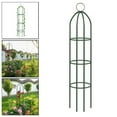 thumbnail image 4 of Metal Wedding Arch Stackable Flower Frame Stand Balloon Arch Archway Pergola DIY 185X40CM Green, 4 of 8