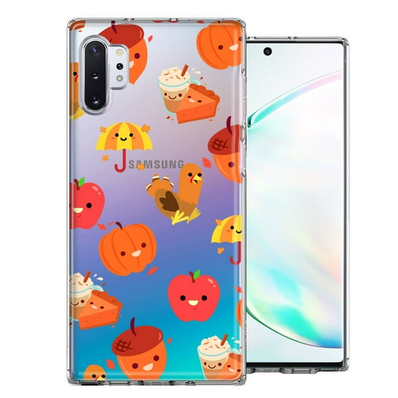 MUNDAZE For Samsung Galaxy Note 10 Plus Thanksgiving Autumn Fall Design Double Layer Phone Case Cover