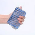 thumbnail image 4 of Xihbxyly Limpiador de Cadenas de Acero Inoxidable, Diseño de Malla de Alta Eficiencia, Almohadilla Flexible de Panal, Limpieza Segura Sin Rayones, Multiusos para Sartenes, Parrillas y Hornos, Fácil d, 4 of 7