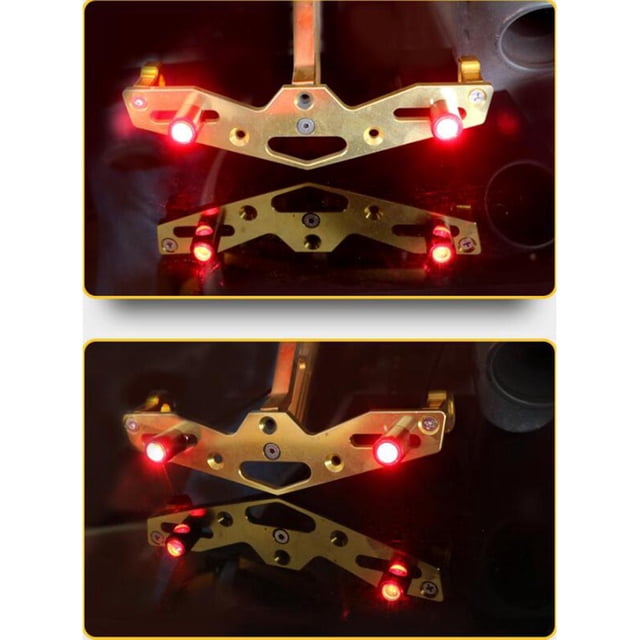 Par de Tornillos LED Lámpara de Perno Luz de licencia de Matrícula de Coche 12V para Moto 2 piezas Yotijar Señales de giro de motocicletas
