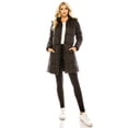 thumbnail image 3 of Haute Edition Women's Mid-Length Puffer Parka Coat with Faux Fur-lined Hood, 3 of 5