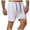 White-83, variant on Owordtank Mens Drawstring Comfy Shorts with Pockets Tie Knot Elastic Waist Solid Color Bermuda Shorts
