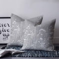thumbnail image 2 of Pillow Covers 18x18 Set of 2, Grey Spring Floral Square Throw Pillow Covers for Couch/Sofa/Living Room, Elegant Pastoral Flowers Decorative Soft Pillowcases for Couch Throw Pillows, 2 of 7