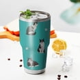 thumbnail image 2 of Cat Tumbler Stainless Steel Insulated Travel Coffee Cups with Lid and Straw,Ideal Gift for Cat Dad/Mom, 2 of 5