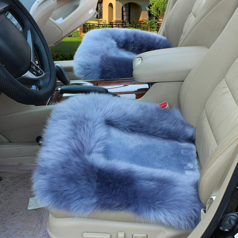 Car Interior Faux Wool Seat Cushion Cover Faux Fur Car Seat Cover