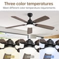 thumbnail image 4 of Sofucor 52" Ceiling Fan with Dual Blade Finish, Modern, LED Light, Downrod and Flush Mount, Indoor, 4 of 10