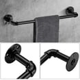 18 inch Single Towel Bar for Bathroom Industrial Pipe Towel Holder Wall