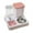 Pink #4, variant on Automatic Pet Feeder Dispenser Large Capacity Dry Wet Separation Food Water Bowl for Dogs Cats Rabbits Travel Home Use Durable Easy Clean