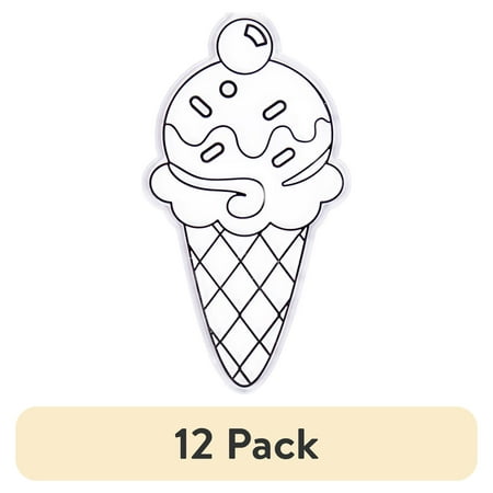 (12 pack) Hello Hobby Ready-to-Paint Ice Cream Cone Suncatcher