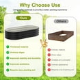 thumbnail image 5 of LIALEX 2 Sets Black Galvanized Raised Garden Bed 4 by 2 Feet Oval Lightweight Metal Planter Boxes Outdoor with Easy Assembly, Rust Resistant, 5 of 5