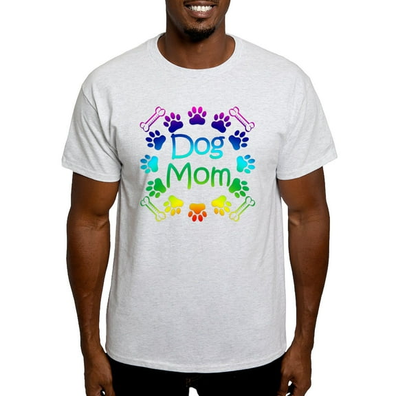 CafePress - Dog Mom Light T Shirt - Men's Classic Graphic T-Shirt