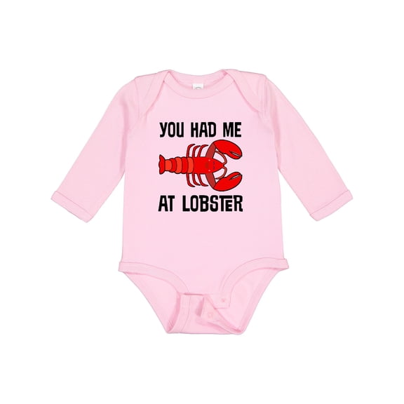 Inktastic Funny Lobster Lover Kids Seafood Boys or Girls Long Sleeve Baby Bodysuit