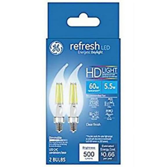 GE Refresh HD Bent Tip Dimmable LED Light Bulbs 4-Pack LED Bulbs