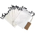 thumbnail image 1 of Organic Cotton Reusable Produce Bags - Small 5x6-12 Pcs Biodegradable Eco-Friendly Bulk Bin Bags for Food - Cloth Bags - Fruit Vegetable Storage - Drawstring Pouch - Produce Linen Bag, 1 of 8