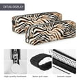 thumbnail image 4 of Naloa Watercolor Zebra Leather Pencil Case, Makeup Pouch, Zipper Pouch for Daily Essentials, Storage Organizer, Cosmetics and Stationary Bag, 4 of 7