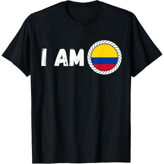 Half American Half Colombian Heritage USA & Colombia Flag T-Shirt mens t shirt，black，women，funny，misfits，men，journey
