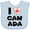 AE-Light Blue, variant on Inktastic I Love Canada Heart with Maple Leaf Boys or Girls Baby Bib