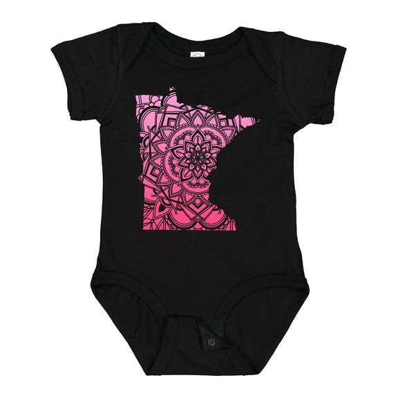 Inktastic Minnesota Silhouette Mandala Boys or Girls Baby Bodysuit