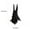 A, variant on Qonioi Halloween Hanging Ornaments with Furry Ball, 1 Pc Upside Down Gothic Bat Decor for Spooky Tree, Creepy Cloth Pendant for Home Party Indoor