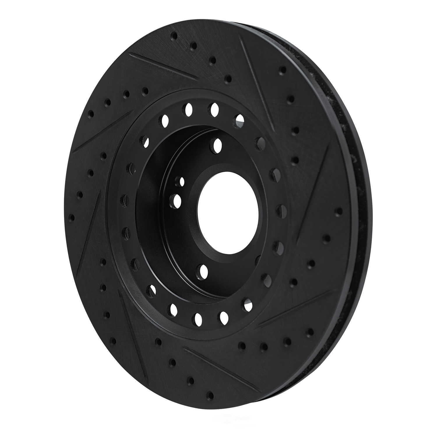 Dynamic Friction Company 633-72031L DFC Brake Rotor - Drilled And Slotted - Black