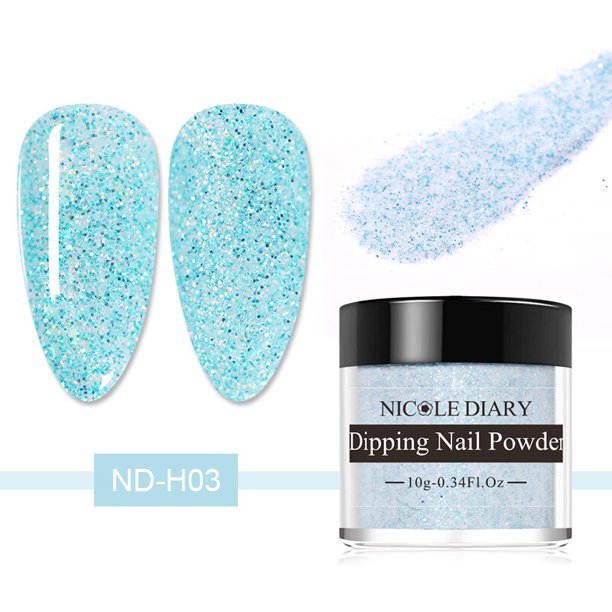 NICOLE DIARY, polvo de inmersión de uñas de Color, secado Natural, sin lámpara, pigmento de decoración artística, brillo de Gel DIY, inmersión acrílica francesa Tan Jianjun unisex
