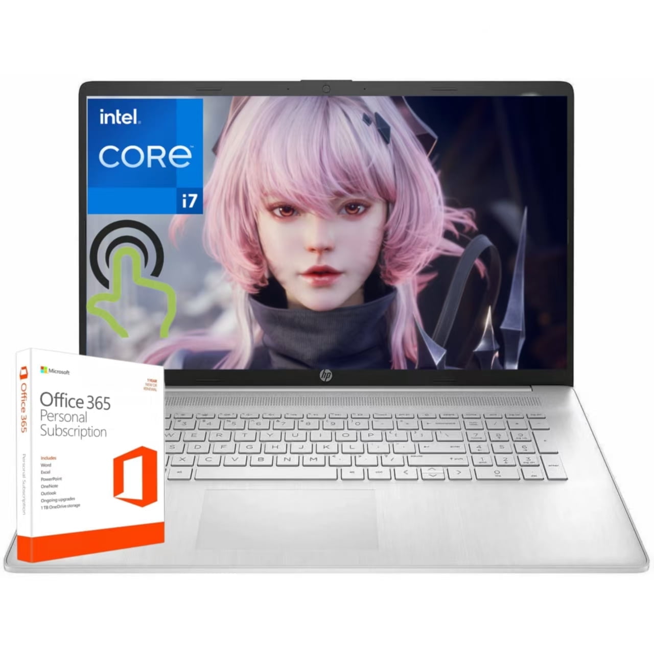 HP Laptop, 17.3” HD+ Touchscreen Display, Intel Core i7
