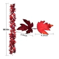 thumbnail image 3 of Red Artificial Maple Leaf Garland,Fall Foliage Autumn Vine Decor for Front Door Fireplace Thankgiving Decoration, 3 of 8