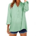 thumbnail image 4 of Weikingp Tops For Women Trendy Short Sleeve Shirts For Women Going Out Tops For Women Summer Shirts For Women Womens Basic Tee Shirts Green M, 4 of 9