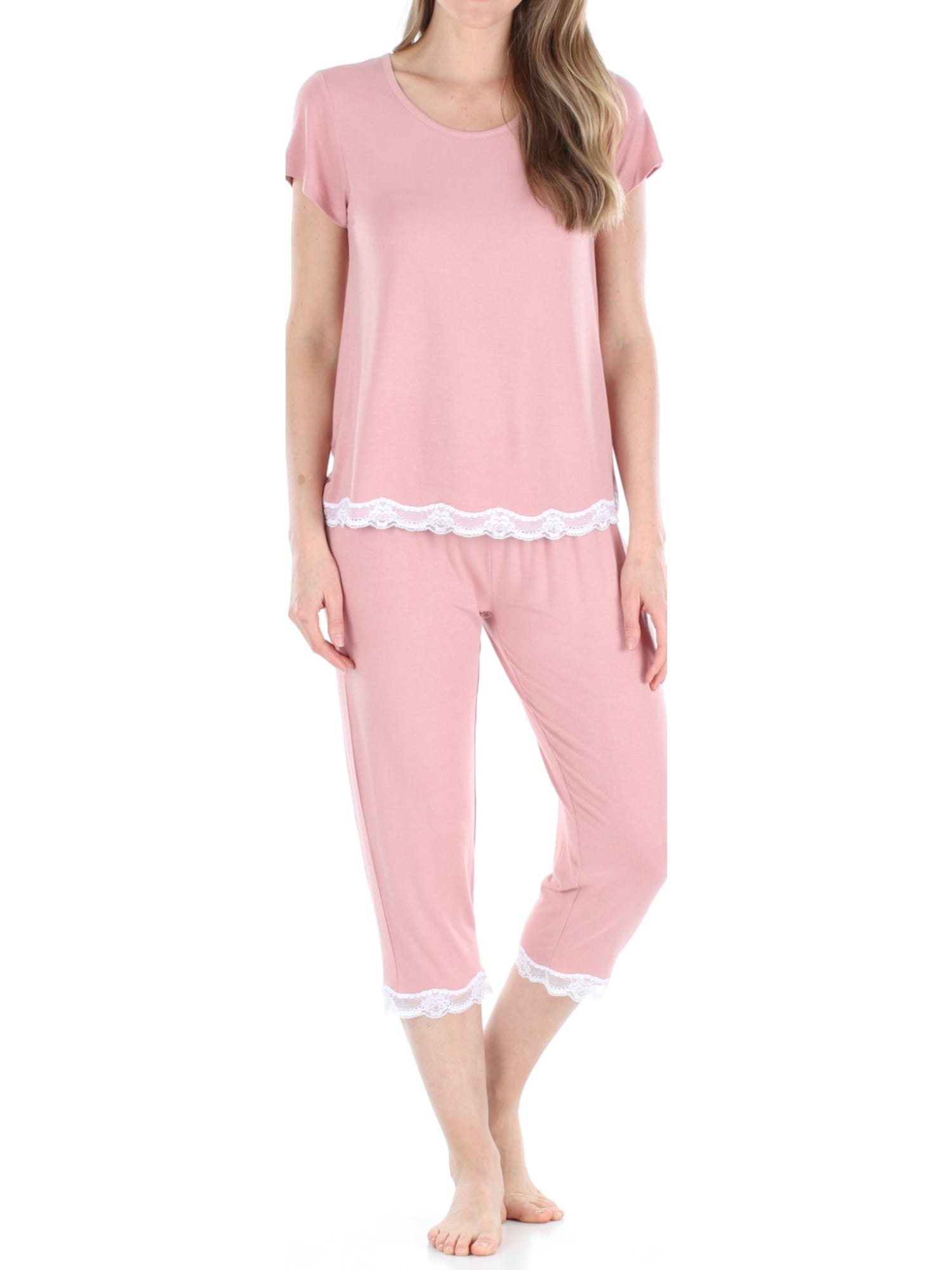 Two Pieces Pajamas Sets Short Pajamas Set Sleepwear Bamboo Tank Tops Pjs Set for Women