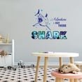 thumbnail image 3 of Animal Wall Decals for Boy's Bedroom - Angry Shark with Wide Mouth Open Wall Sticker Decal With Easy Installation Instructions Kid's Bedroom Décor Wall Sticker - Size: 30 In x 24 In, 3 of 5
