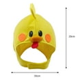 thumbnail image 3 of Cute Chick Hats Headwear Funny Soft Cozy Costume Hats Warm Chick Hats para Selfie Christmas Photography Cosplay Props Teens Gift Amarillo Hugo Sombrero con capucha de pollito, 3 of 8