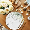 thumbnail image 2 of Eucalyptus Round 13 Inch Placemats Set of 6, Butterfly Sage Green Leaf Farmhouse Plant HeatResistant Non Slip Place Mats for Dining Table, Wipeable Braided Kitchen Table Mats for Housewarming, 2 of 9