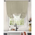 thumbnail image 3 of Spring Floral Tie Up Curtains for Kitchen Bathroom Bedroom Windows 63 Inch Length, Modern Art Pastoral Summer Botanical Balloon Drape Curtains Shade Rod Pocket Drapery Curtain Panel, 52"x45", 3 of 7