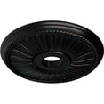 thumbnail image 3 of Ekena Millwork 20 1/8"OD x 3 7/8"ID x 1 7/8"P Berkshire Ceiling Medallion (Fits Canopies up to 6 3/8"), Hand-Painted Jet Black, 3 of 7