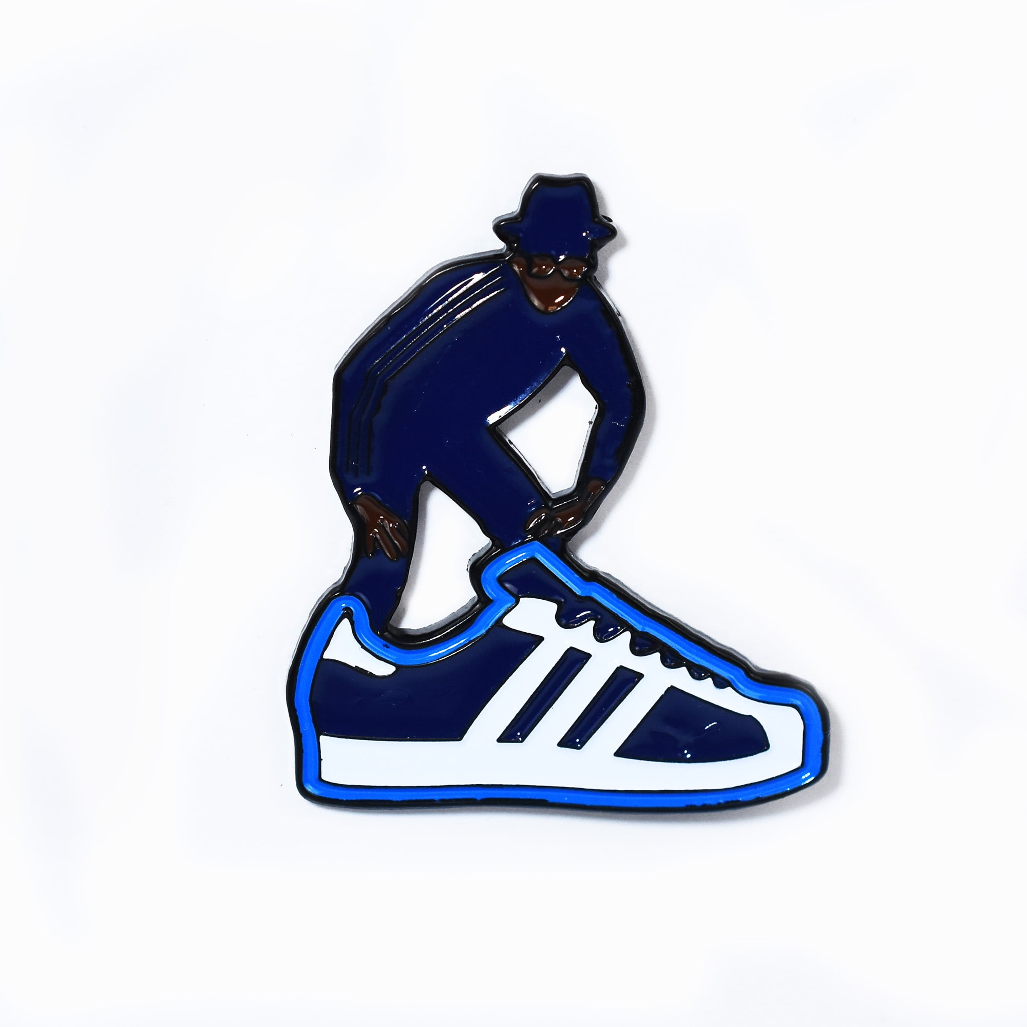 rock Adivinar hígado Run DMC Adidas Superstar Sneakers Hip Hop Sneakerhead Pendant Lapel Hat Pin  - Walmart.com