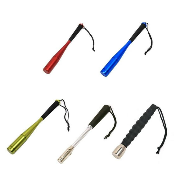 Fishing Bat Aluminum Alloy Hammer Knock Tool Portable Skid-proof Easy to Practical Soft Handle Fish Stick Fittings Parts Red