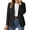 Black, variant on Women's Casual Blazer Long Sleeve Solid Crew Neck Button Lightweight Slim Fit Work Jacket for Spring Fall Autumn Pink XXL