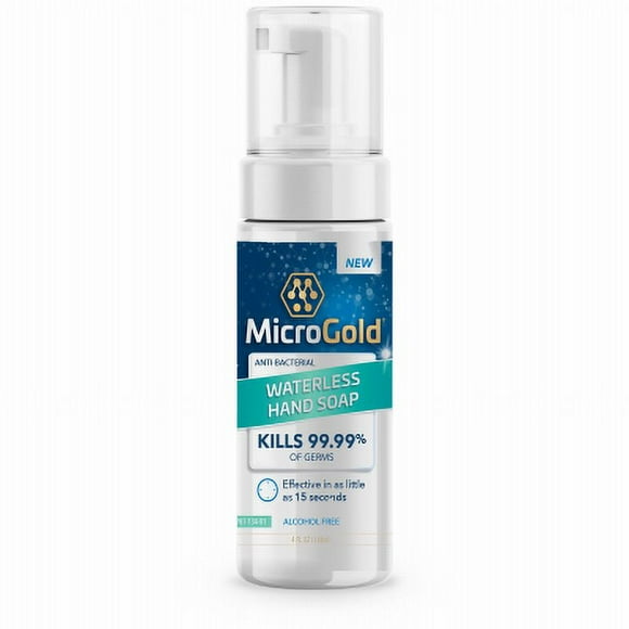 Anti-Bacterial Waterless Hand Soap, Foaming Pump, 4-oz. MG0127