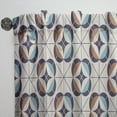 thumbnail image 3 of Designart 'Retro Geometric Design IV' Mid-Century Modern Curtain Panel, 3 of 5