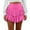 A, variant on Women's High Waist Ruffle Flowy Mini Skirts Solid Lined Pleated Short Skirt Trouser (A XL/4)