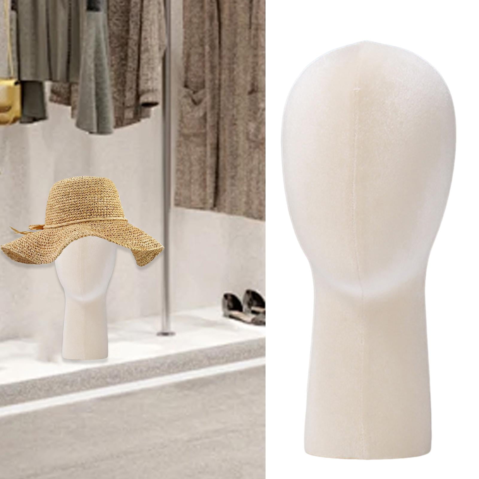 TOOYFUL Display Head Mannequin Head Model Styling Display Hat Display Stand for apricot
