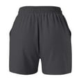 thumbnail image 5 of Pantalones cortos de running de cintura alta con cordón y bolsillos para mujer - Pantalones cortos deportivos elásticos de cintura alta para verano, XS-XXXL, 5 of 5