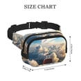 thumbnail image 4 of Disketp Sunset Airplane Travel View Riñonera de Doble Capa, Bolsa de Cintura Ajustable para Viajes, Correr y Senderismo, Riñonera Ligera para Hombre y Mujer, 4 of 9
